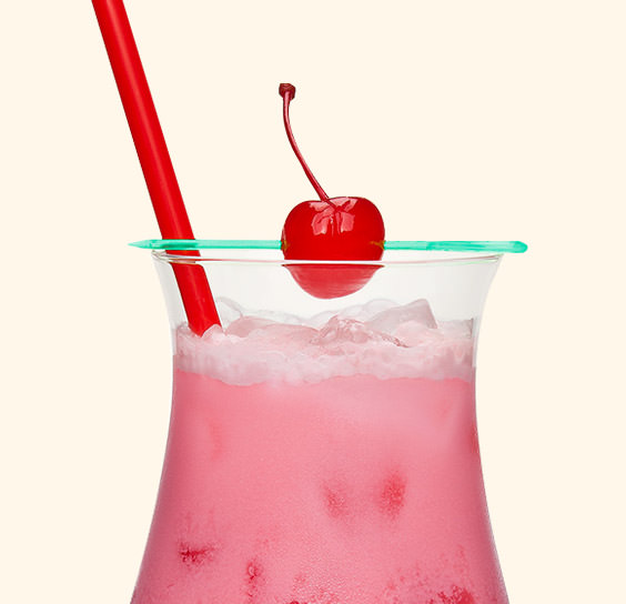 Red Batida mit Pott Rum